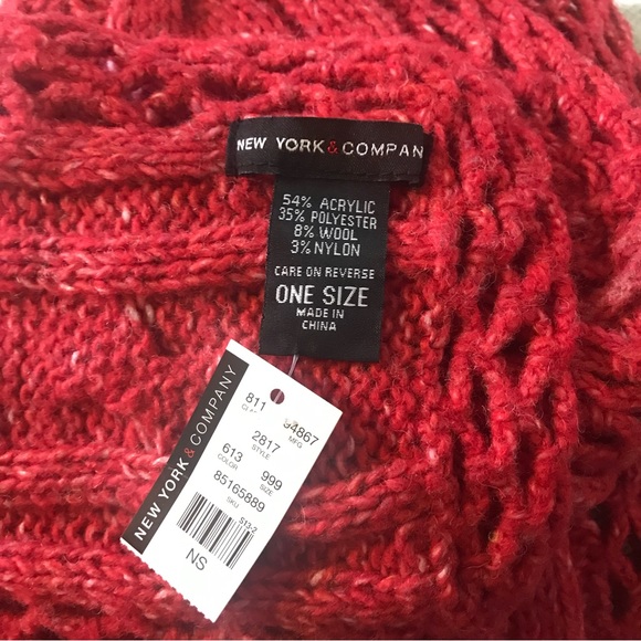 NEW New York & Co Cable Knit SCARF NWT - Picture 6 of 6